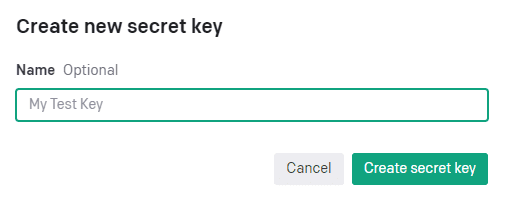 Create secret key