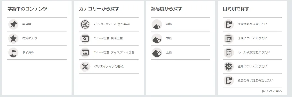 学習コンテンツ一覧